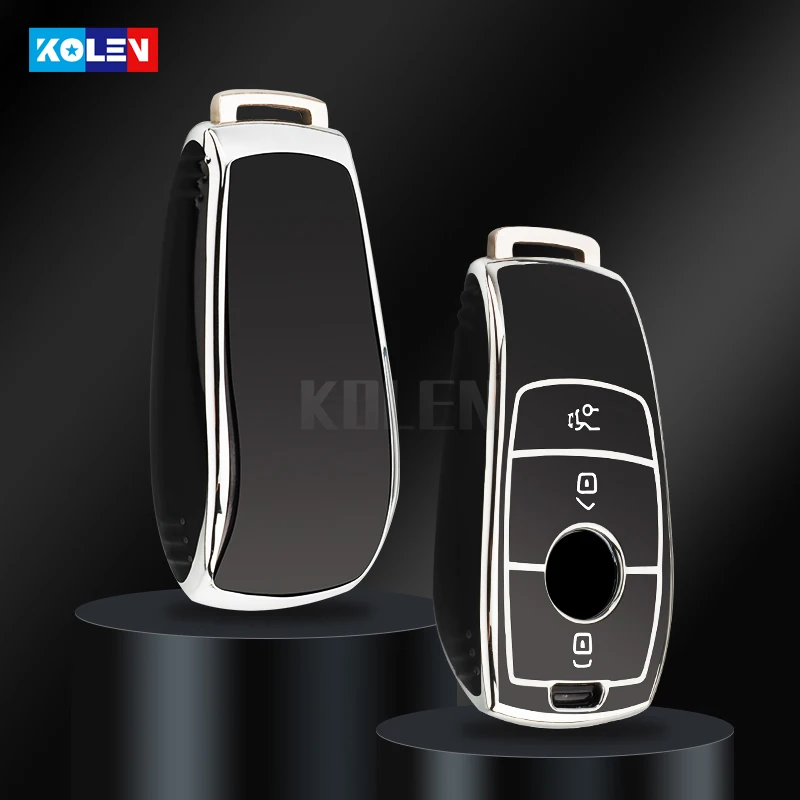 Soft TPU Car Remote Key Case Cover Shell For Mercedes Benz A C E S G Class GLC CLE CLA GLB GLS W177 W205 W213 W222 X167 AMG Fob key case key case cover car key shell remote control case cover