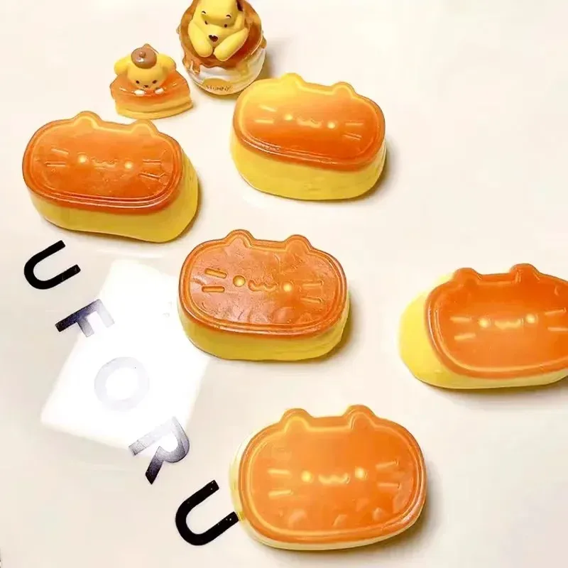 2026년 신제품 고양이 치즈 케이크 실리콘 몰드 양초 몰드 향기로운 DIY 수제 레진 몰드 양초 만들기 모찌 스퀴시 장난감 몰드