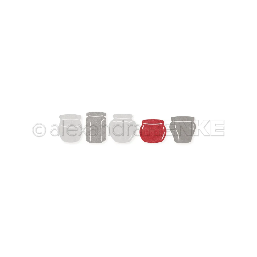 

New Single-row Glass Canister Cutting Dies and Stamps DIY Dies Scrapbooking Embodying Paper Card Handbook Decor Album Craft Dies