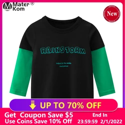 Primavera crianças camisetas de manga longa crianças topos para meninos blusa sólida camisetas roupas casuais crianças algodão roupas tamanho 2t 7t