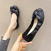 Womens Foldable Soft Round Toe Ballet Flats Butterfly Knot Sweet Comfortable Slip on Flat Ballerinas Shoes Woman PU Leather 3