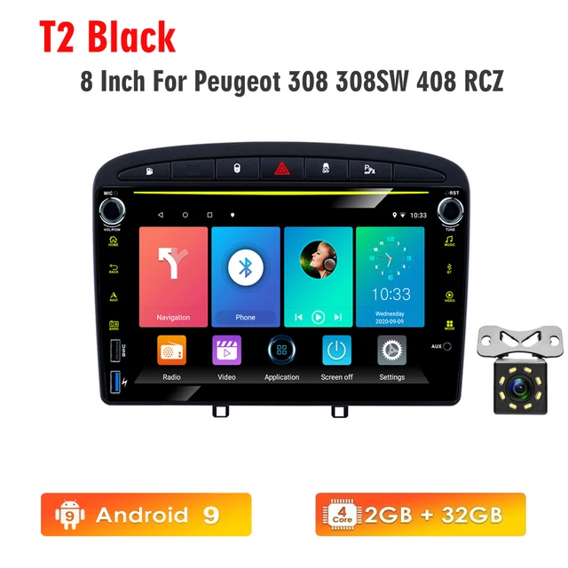 4G Wifi 9" Android Car Multimedia Player For Peugeot 308 308Sw 408 2010 2016 Auto Stereo Gps Navigation Works With Apple Carplay|Car Multimedia Player| - Aliexpress