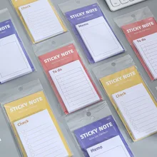 

New Weekly Daily Planner tracker To do Sticky Notes Memo Pad Notepad Posted It Pads Office School Supplies Korean Stationery In