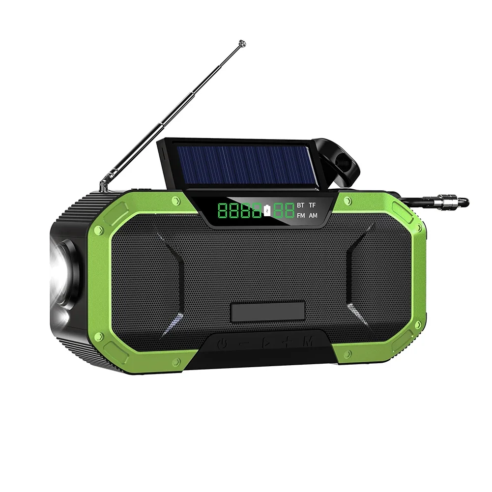 Powerful Emergency Radio With Hand Crank For Off Grid Power On The Go