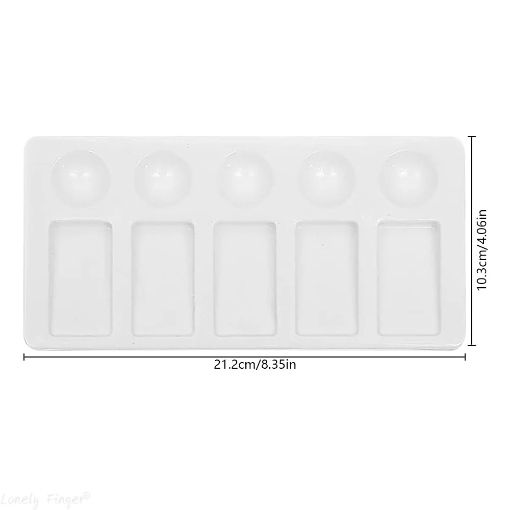 2PCS Paint Palette Tray 10-Well Watercolor Paint Palette Artist Mixing Color Tray Leak-proof for Painting