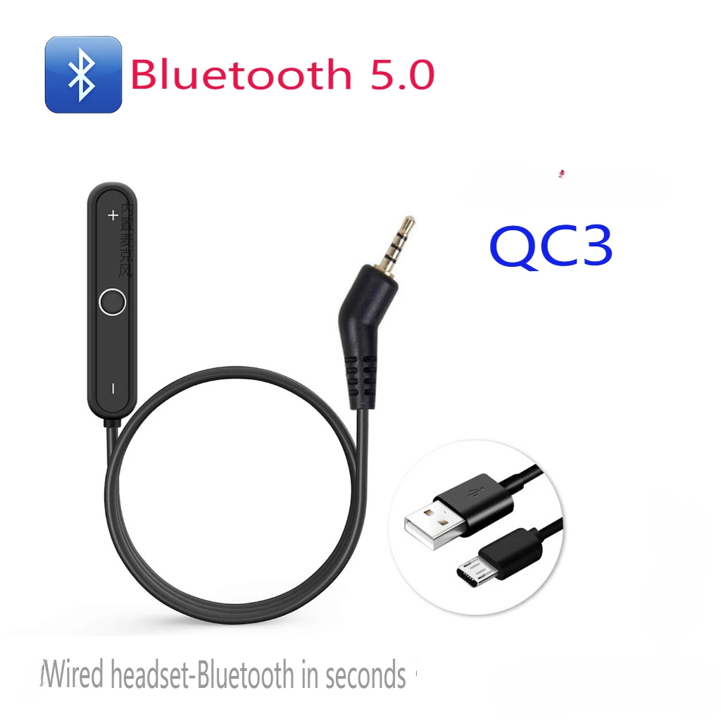 Bluetooth 5.0 Stereo Earphones Suitable for BOSE Headworn OE2 Bluetooth Cable QC15 for QC25 for QC35 for AE2 for QC3 for 700