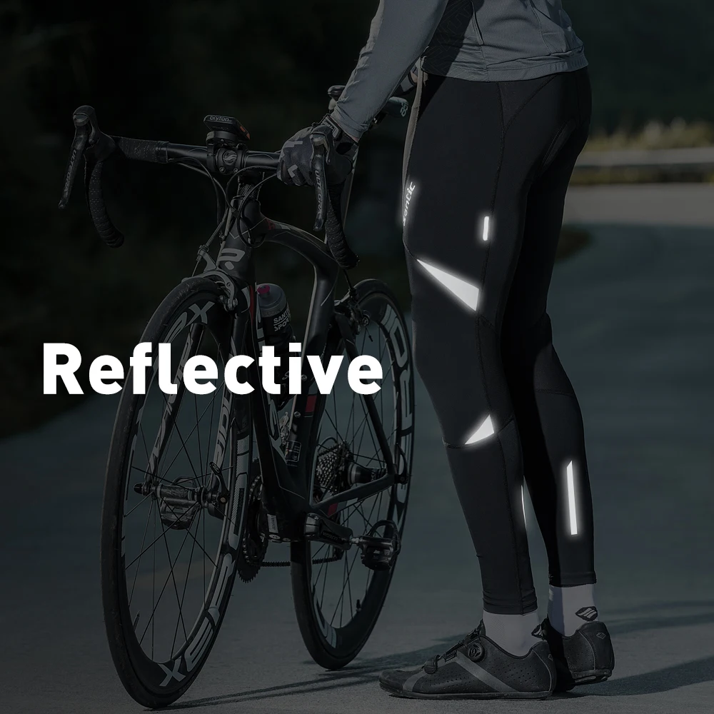 Santic Cycling Pants Men Downhill Bicycle Long Pants MTB Road Bike Trousers Outdoor Sports Cushion Mountain Bike Sweatpants
