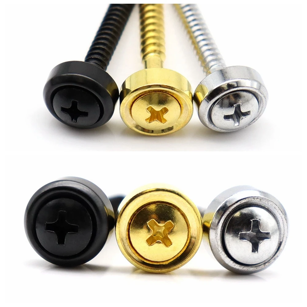 Guitar Neck Joint Ferrules Bushing Screws Compatible Electric Guitar or Bass 4pcs guitar tool