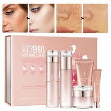

Brightening Five-Piece Set Anti-Aging Moisturize Skin Firming Lifting Deep Nourishment Reduce Pigmentation Lighten Dark Spots