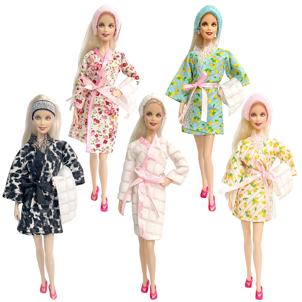 NK Mulitcolor Pajamas Bathrobe Robe Dress Stockings doll accessories doll clothes doll clothes accessories barbie doll clothes For Barbies Doll Clothes Baby Toys Girl's 1/6 Doll Leggings Accessories JJ