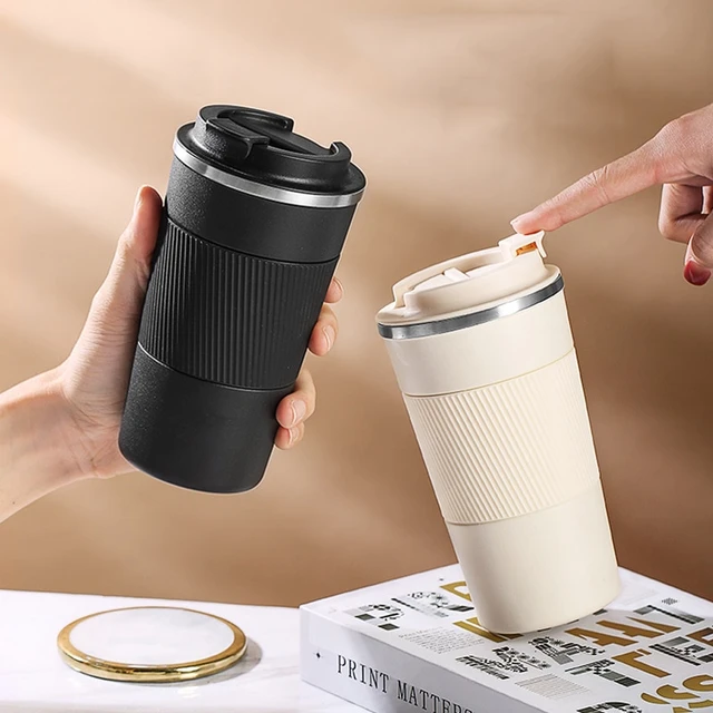500 ML Hot Creative Stainless Steel Thermos Cup Simple Fashion Vacuum Coffee  Cup Travel Mugs With Cover For Men And Women - AliExpress