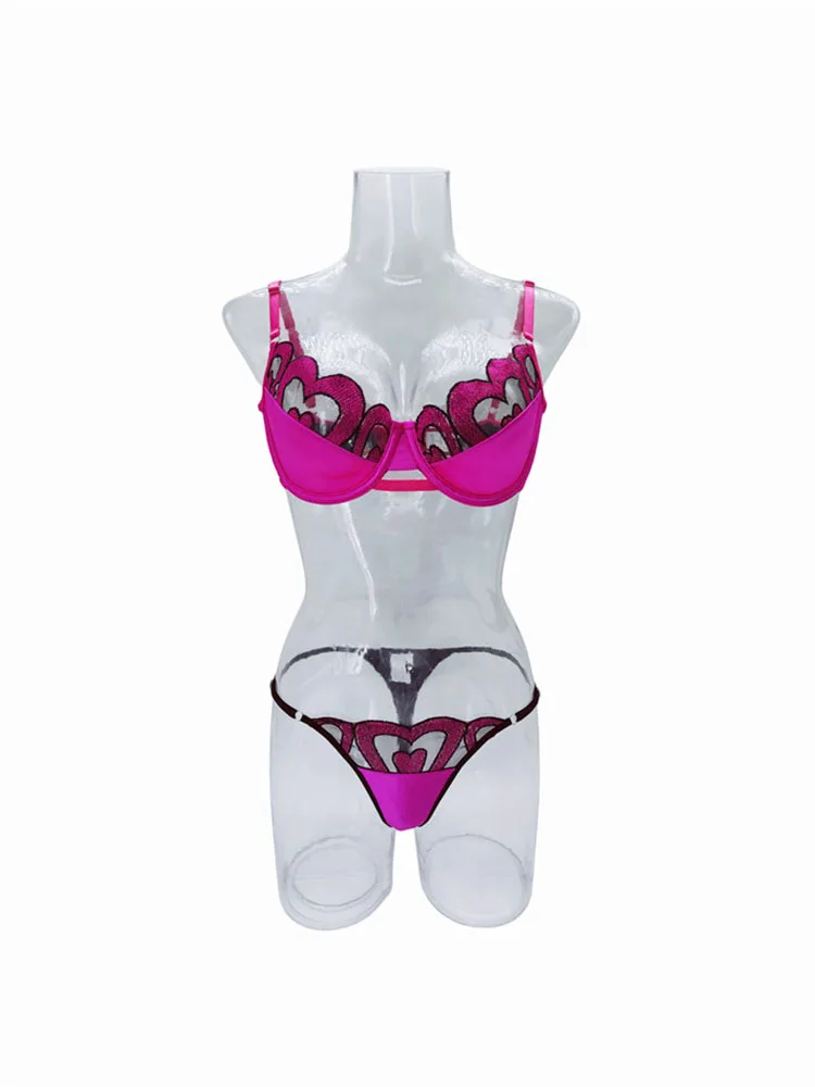 Sexy Bra Brief Sets for Women Mesh Underwire Lingerie Lace Fairy Underwear Thong 2024 New Seamless Sensual Exotic Bra Sets