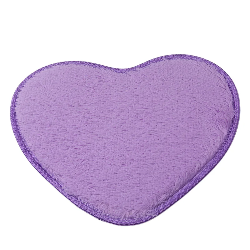 30*40cm Love Heart Shaped Doormat Non-Slip Soft Microfiber Fluffy Bathroom Floor Area Rug For Bedroom Mat Carpets Living Room floor mat plush rug decorative carpet plush carpet non slip carpet floor cushion