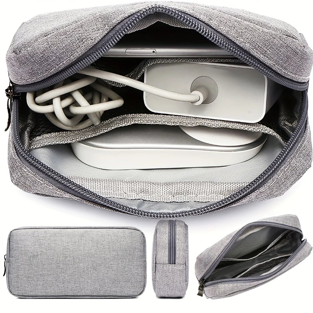 Digital Accessories Storage Bag Portable Waterproof Zipper Travel Carry Organizer thumbnail 5