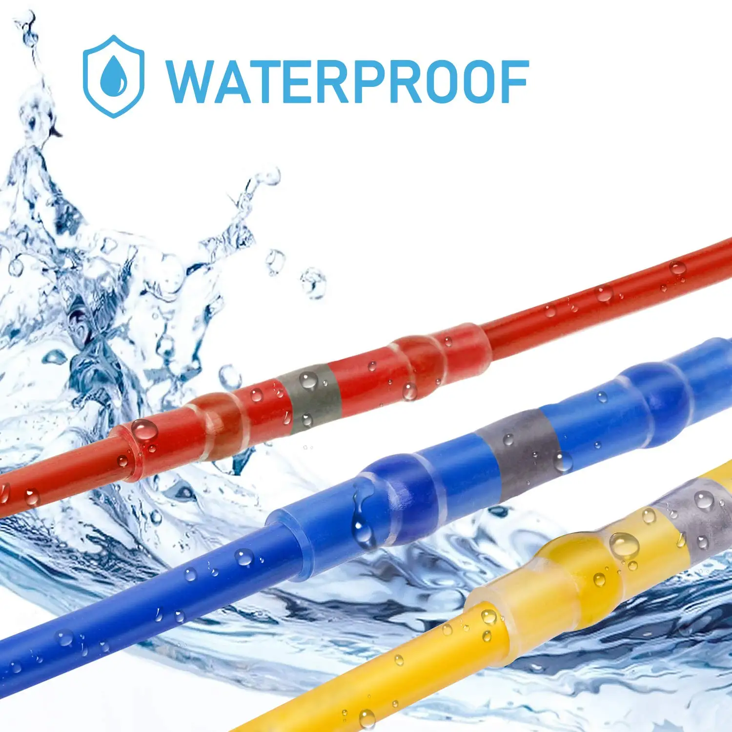 Wire Connectors Heat Shrink Butt Crimp Terminals Waterproof Solder Seal 50-800Pcs wire connectors