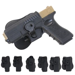 Black Psitol Gun Paddle Holster OWB for GLOCK 17 19 1911 Beretta 92 SIG SAUER S&W M&P 9MM Potable Airsoft Holster Holder Case