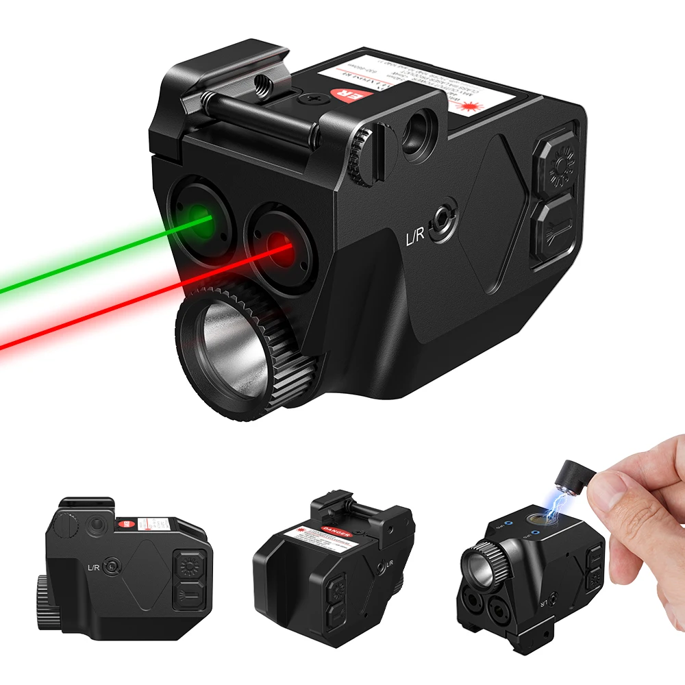 Compact 1075 Magnetic Charging Laser Sight Red/Blue Built-In Lithium Battery Sports & Outdoor Use Compatible