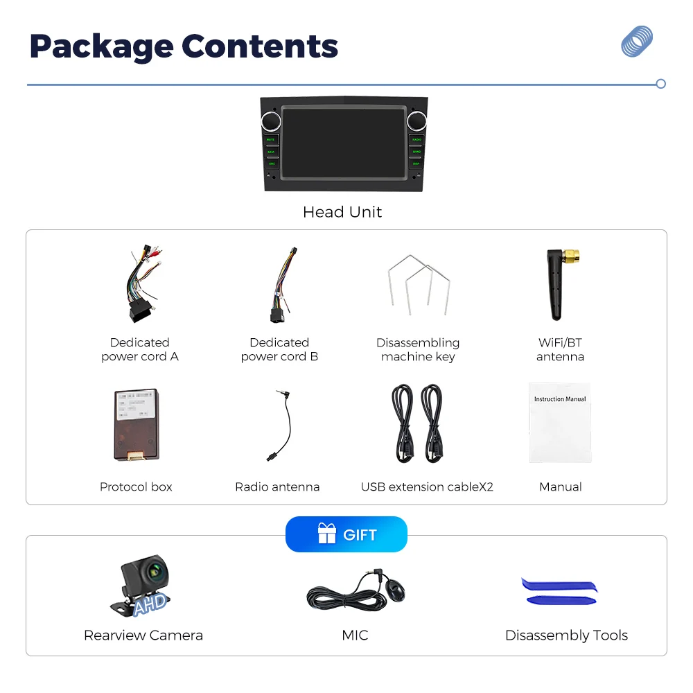 Radio para coche MEKEDE con pantalla táctil IPS de 7 pulgadas y sistema Linux para Opel Astra H G J Zafira B Corsa C D Antara Vectra Vivaro GPS RDS inalámbrico Android Auto CarPlay 2Din Autoradio 3