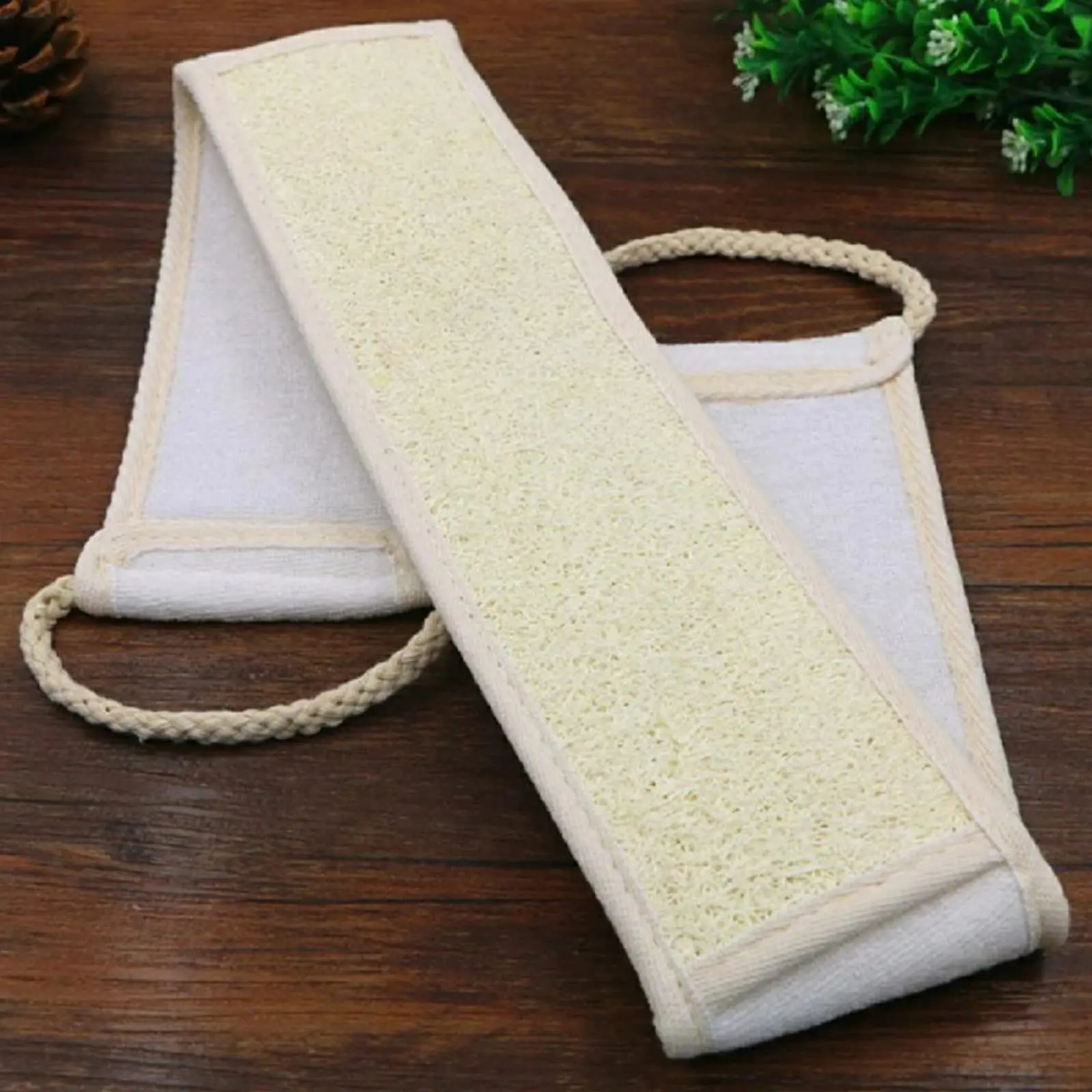Bath Sponge Natural Exfoliating Loofah Sponge Scrubber  Body Backwash Belt Back Exfoliator Strap Bath Accessories 4