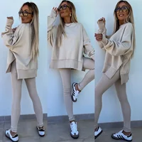 Survêtement décontracté pour femme, sweat à capuche PVD, pantalon de survêtement à jambe large, olympiques de sport, vêtements de fitness en plein air, automne, hiver, ensemble de 2 pièces 1