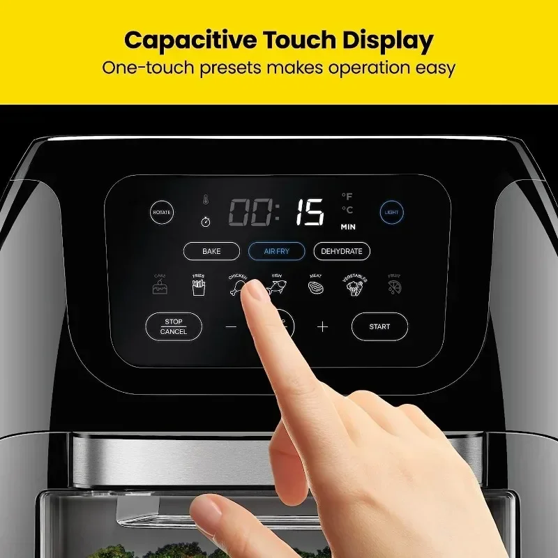 ZAOXI cooking air fryers on Digital Air Fryer+ Rotisserie, Convection Oven, 17 Screen Presets Fry, Auto Shutoff 4