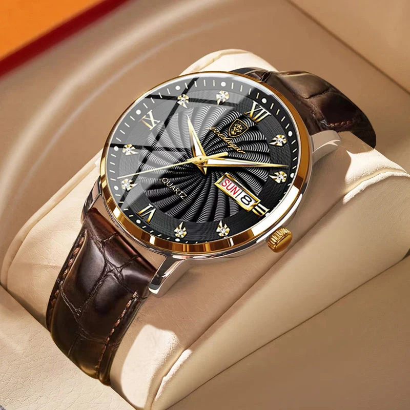 OLEVS Heren Horloges Designer Kalender Jurk Metalen Rvs Quartz Analoge OLEVS Heren Horloges Designer Kalender Jurk Metalen Rvs Quartz Analoge