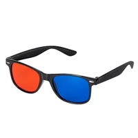 1 pièces cadre noir rouge bleu vert lunettes 3D pour dimensionnel anaglyphe TV film DVD jeu et pour amblyopie formation lunettes 3
