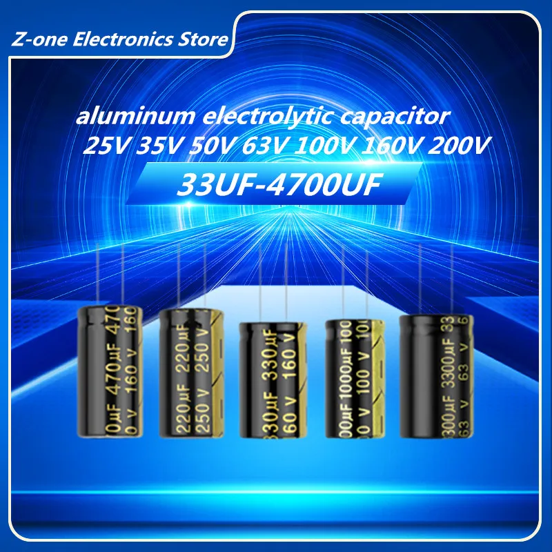 jccon 25v 35v 50v 63v 100v 160v 200v 250v 450v 68uf 100uf 1000uf 2200uf 4700uf 10000uf 22000uf aluminum electrolytic capacitor 10PCS 25V 35V 50V 63V 100V 160V 200V 250V 450V 68UF 1000UF 2200UF 4700UF Aluminum Electrolytic Capacitor High Frequency Low ESR