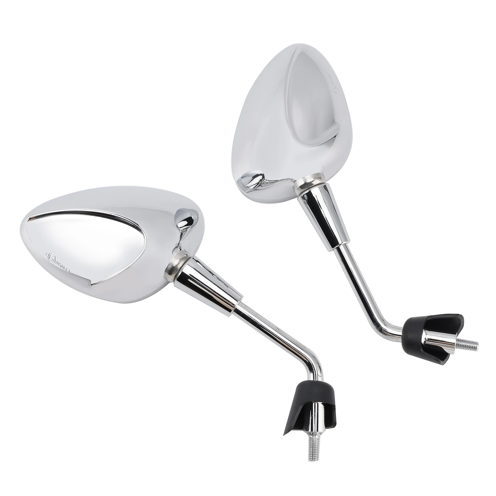 Topteng Specchio M8 Shorty sinistro e destro cromato per Piaggio Vespa Sprint 50 125 150 Scooter