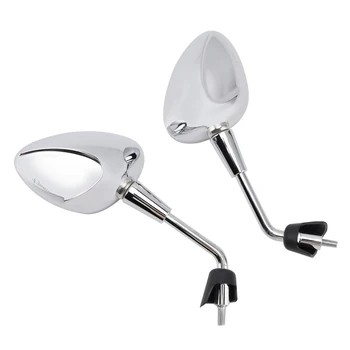 Topteng Specchio M8 Shorty sinistro e destro cromato per Piaggio Vespa Sprint 50 125 150 Scooter