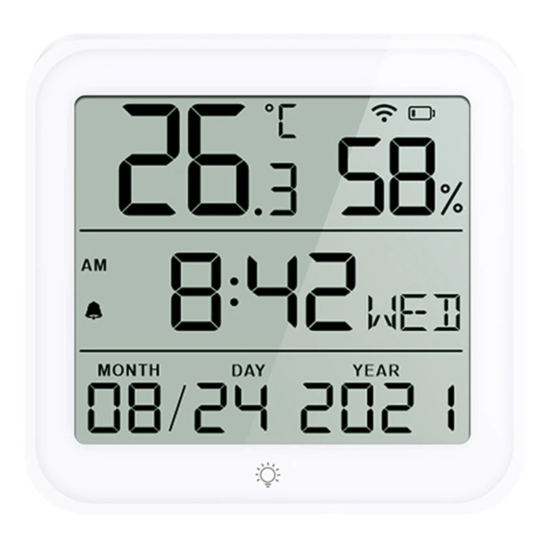 

1 Piece Tuya WIFI Humidity Sensor Smartlife Thermometer Hygrometer Sensor For Smart Home White