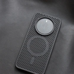 3D Stereo Magnetic Cooling Shockproof Matte Case with Heat Dissipation for Honor Magic 8 (SR CX Black)