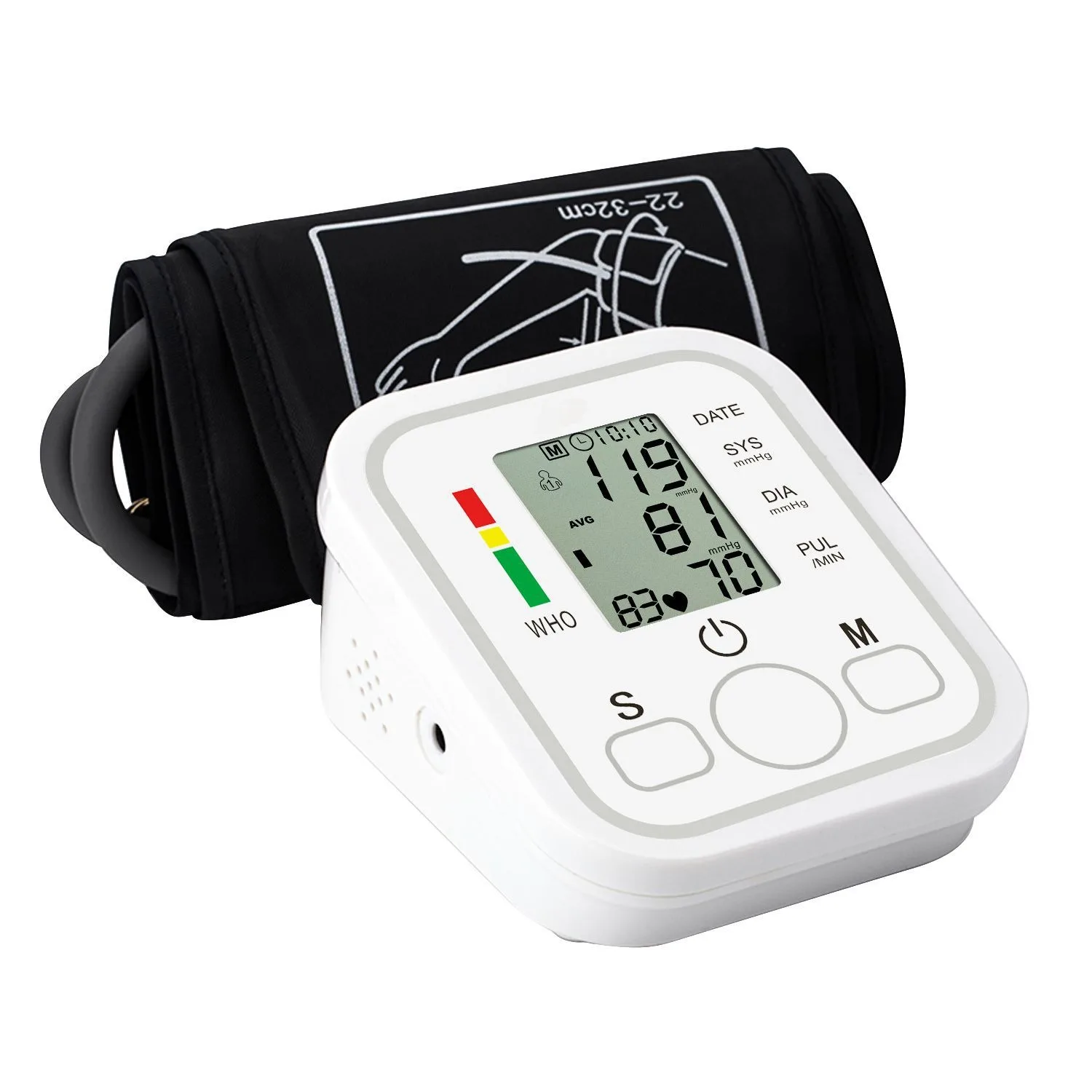HUBLIZER Portable Arm Blood Pressure Monitor Rechargeable Medical Digital BP Monitor Meter Voice Sphygmomanometer blood pressure monitor,blood pressure meter