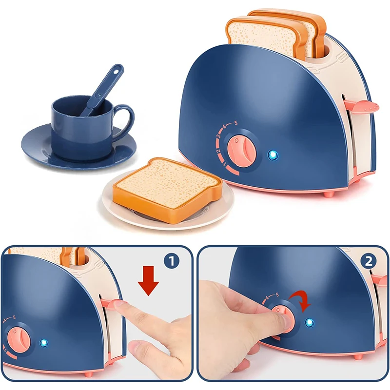 Pink Household Appliances Children Pretend Play Toaster Vacuum Cleaner  Cooker Educational Kitchen Toys Set For Kids Girls Toy - Kitchen Toys -  AliExpress