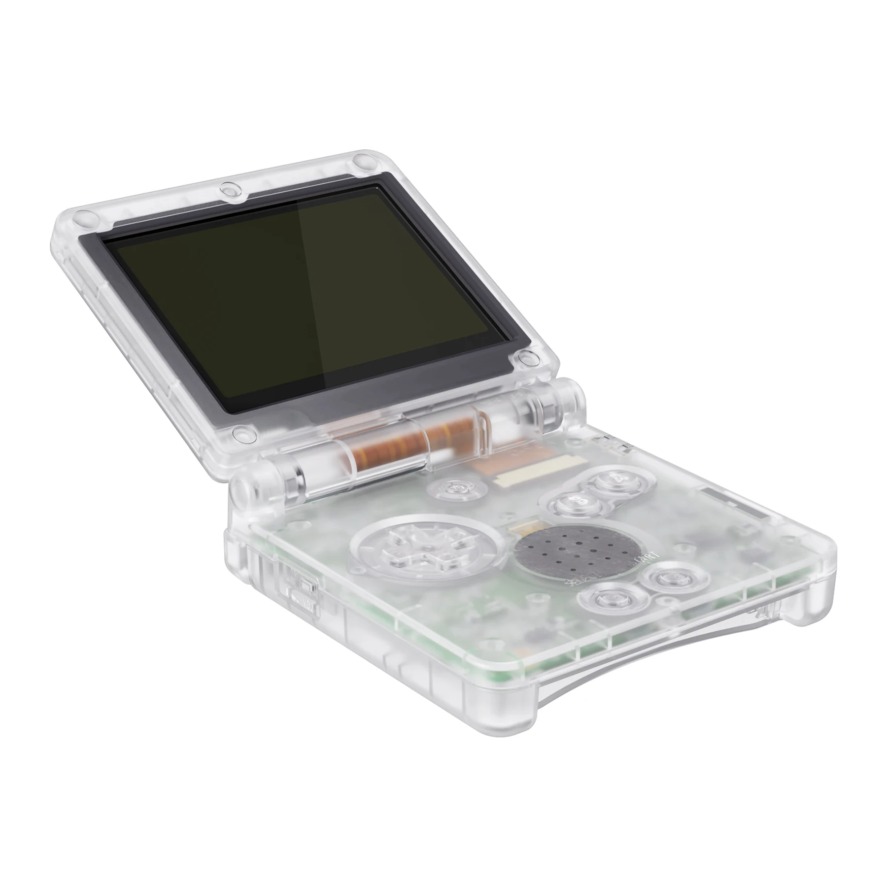 IPS Ready Upgraded eXtremeRate Chrome Gold Glossy Custom Replacement  Housing Shell for Gameboy Advance SP GBA SP – Compatible with Both IPS &  Standard LCD – Console & Screen NOT Included – eXtremeRate Retail