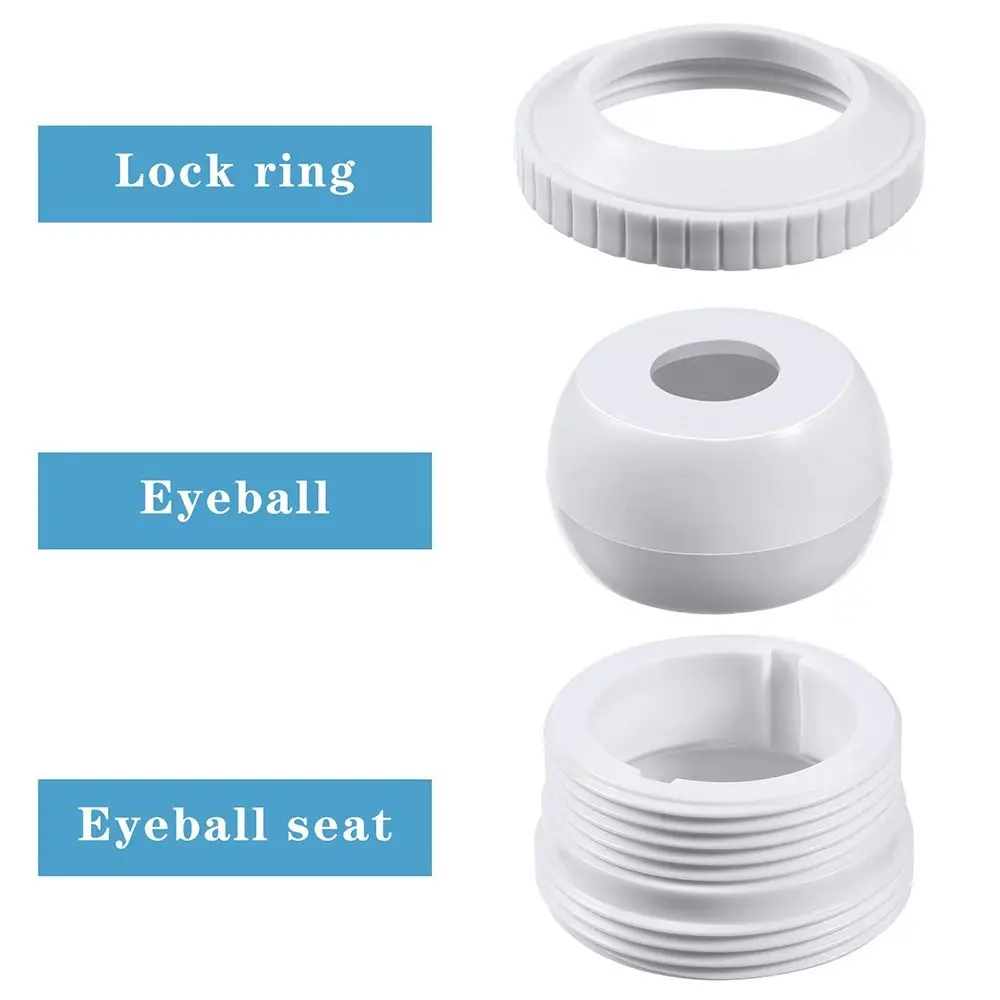 1PC Accessories 1/2 inch opening Swimming Pool Water Outlet Nozzles Pool Return Fittings Pool Jet Nozzles Flow Inlet Fitting 4