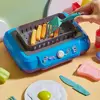 Color Changing Food Cooking Toys Children's Play House Mini Kitchen Multifunctional Induction Color Changing Toys Safe Materials 2