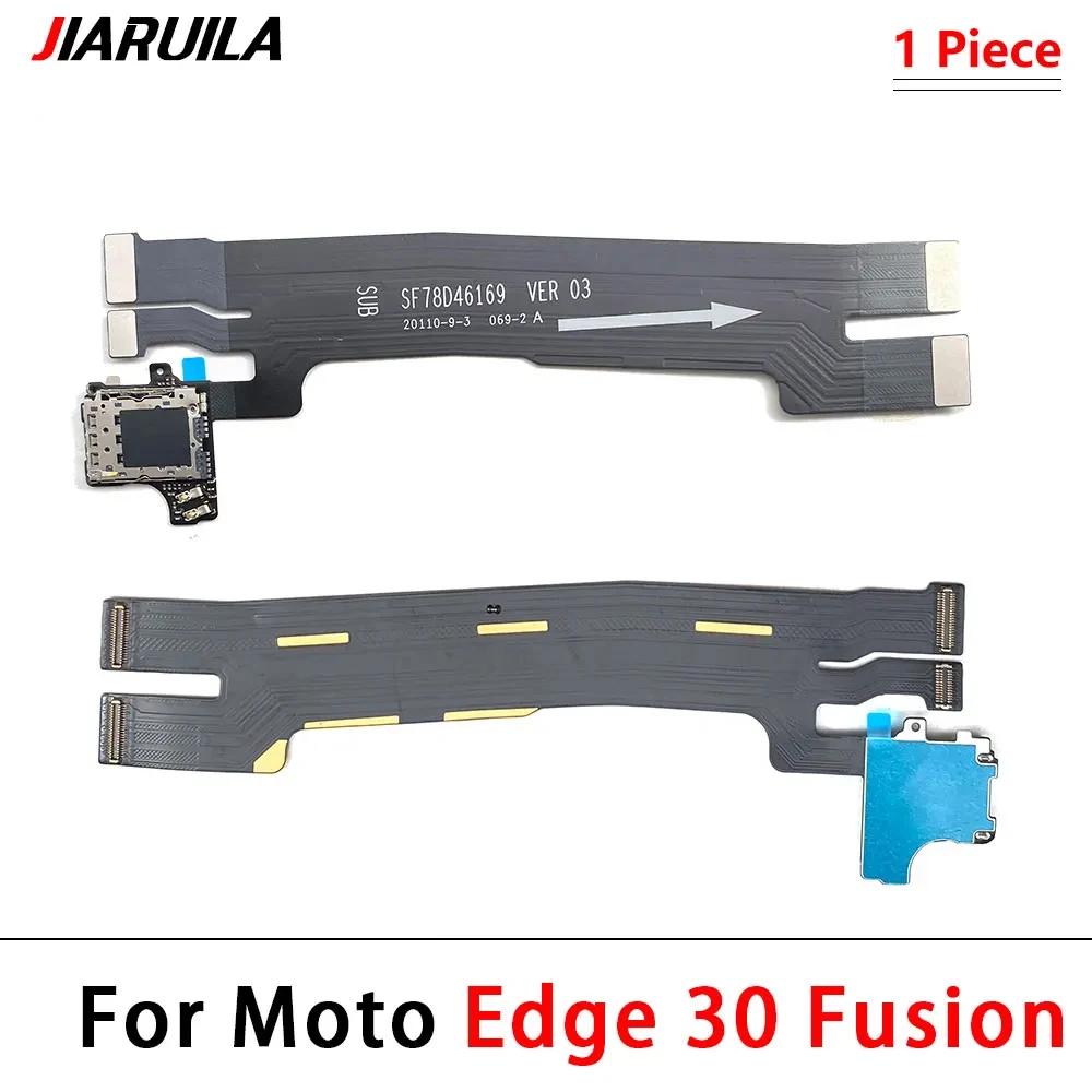 For Motorola Moto Edge 20 30 S30 Pro Neo Fusion Lite Sim Card Reader Holder Connector Main Board Mainboard Flex Cable