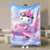10 Styles Sanrio Hello Kitty Throw Flannel Fluffy Blanket Soft Quilt Thicken Plush Blanket Cartoon Sofa Blanket Child Adult Gift 1