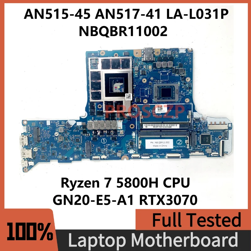 LA-J891P For Acer Nitro 5 AN515-52 PT315-53 Laptop Motherboard With I7
