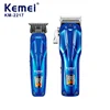 KEMEI km-2217 LED Display Metal Hair Clipper 2pcs Usb Charging Electric Trimmer Hair Clipper Set 6