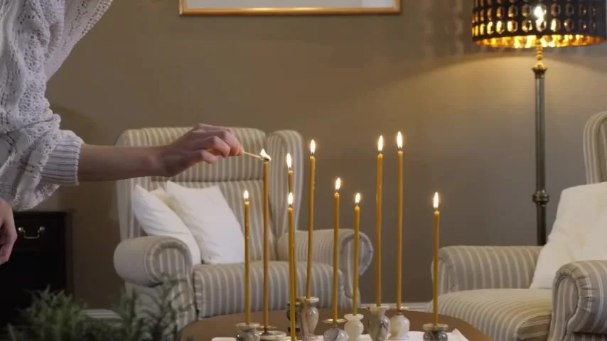 300 Candele Coniche In Pura Cera D'api 20,3 Cm - Profumo Naturale Di Miele, Senza Gocce E Senza Fumo