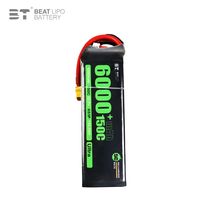 Batterie per Auto RC 22.2V Ioni di Litio 6000mAh 6S 150C Batteria Ricaricabile Lipo al Litio per Utensili Elettrici RC - immagine 3