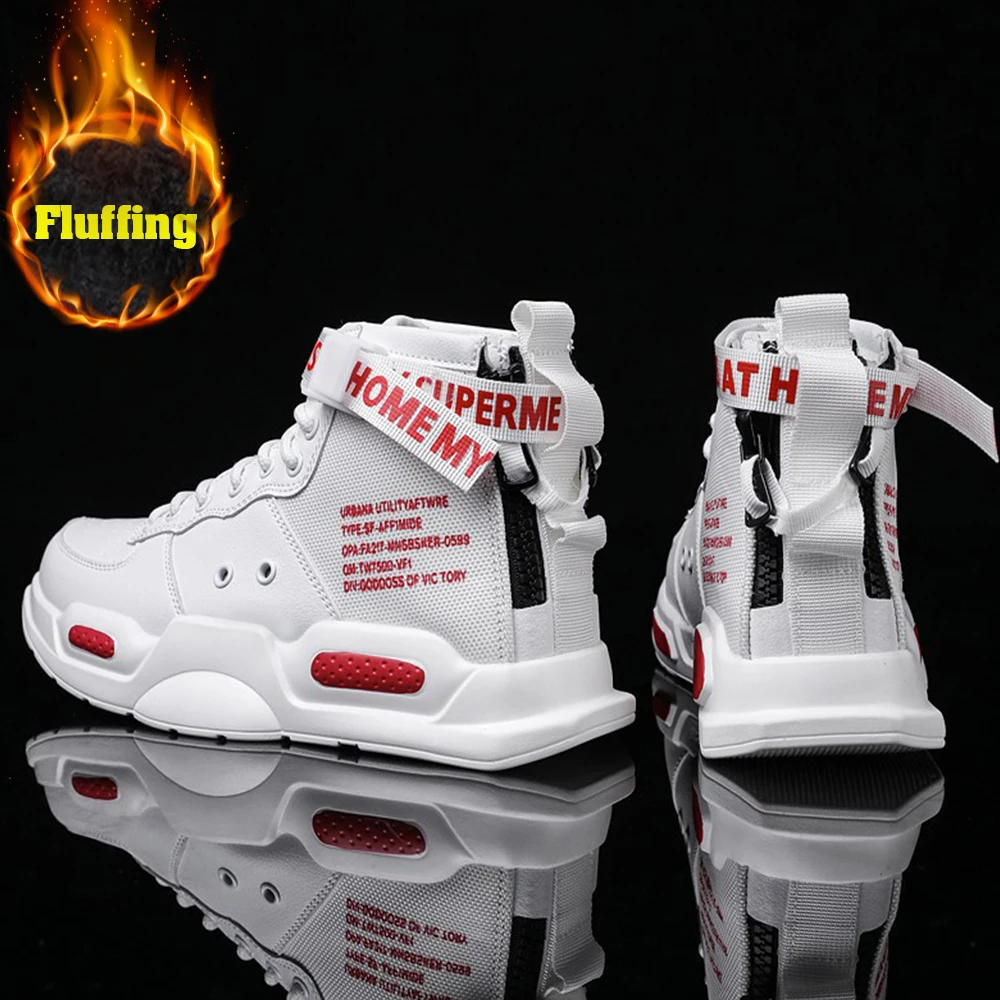 

Men's boots 2022 new winter warm slippers men's shoes waterproof and anti-skid plush sports shoes men's tennis shoes