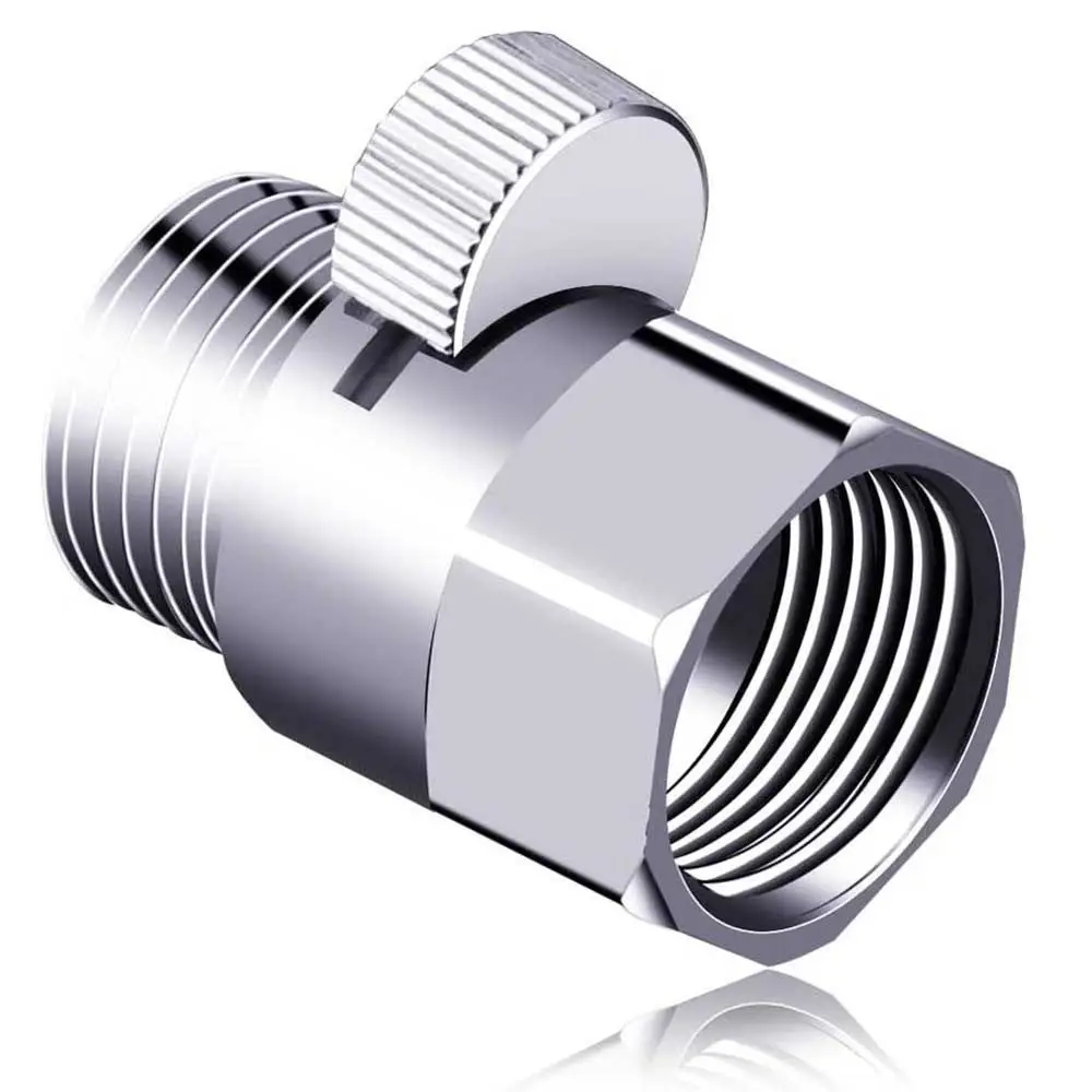 

Bidet Accessories Full Brass G1/2" Flow Quick Control Shut-OFF Valve For Shower Head Hand Water Saver
