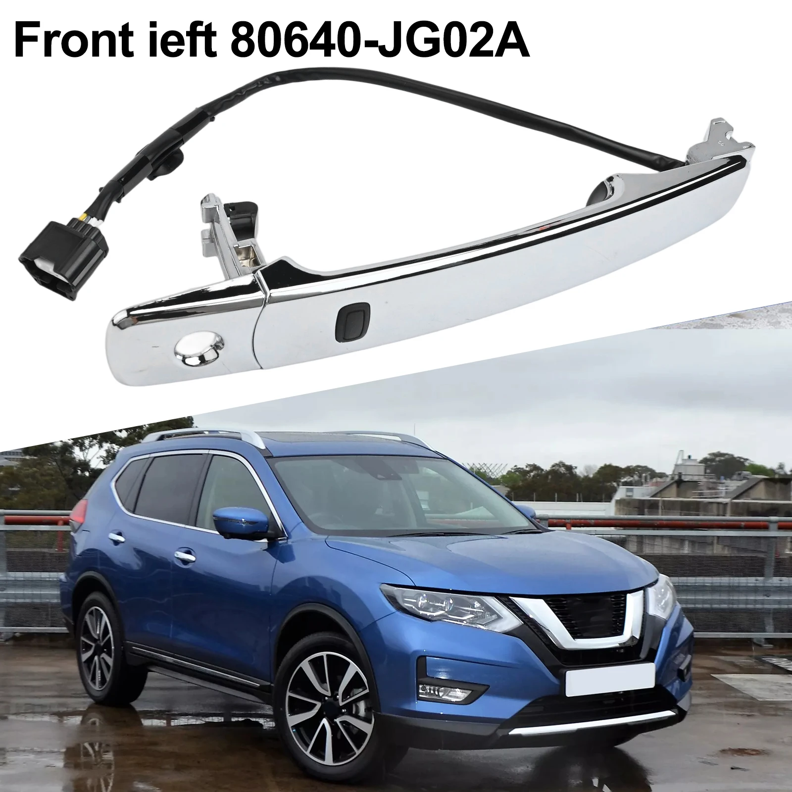 닛산 엑스트레일 T31 (2006-2014)용 교체 외부 자동차 도어 핸들, OEM 부품 포함 80640 JG03A 80640 JG02A