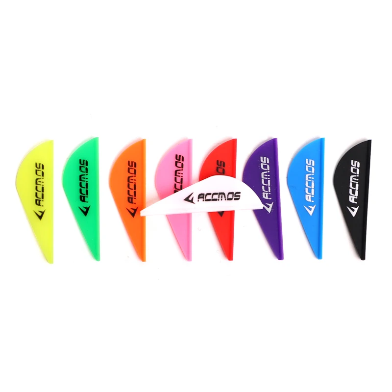60pcs 2 inches Plastic Arrow Vanes TPU Arrow Feather Accessories for Arrow Shaft Archery DIY 2