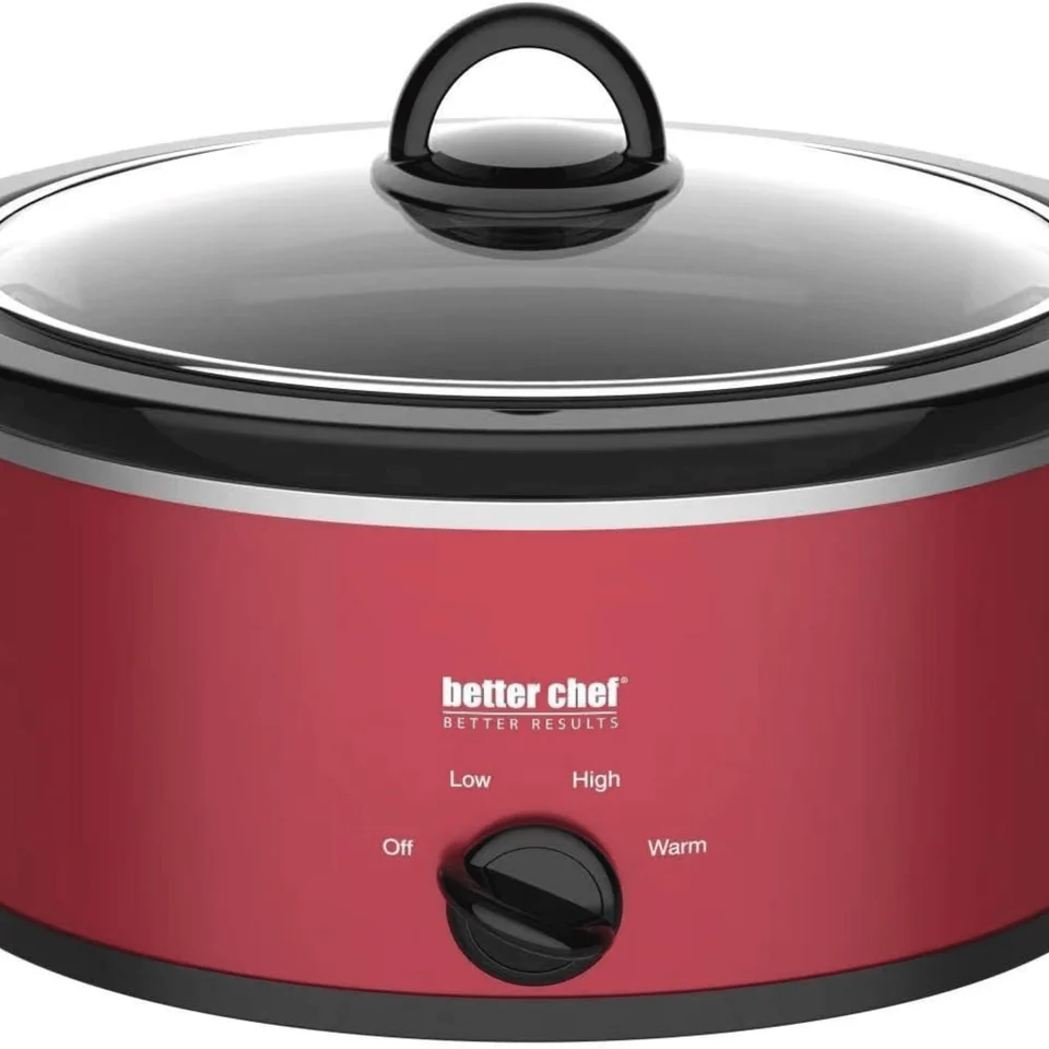 3 Quart Oval Slow Cooker with Removable Crock