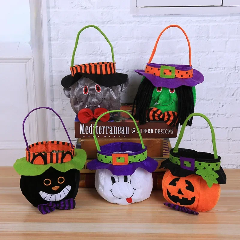 

Halloween Pumpkin Candy Bag Vampire Ghost Witch Tote Bag Children's Gift Halloween Party Dress Up Props Bag Trick or Treat 2023