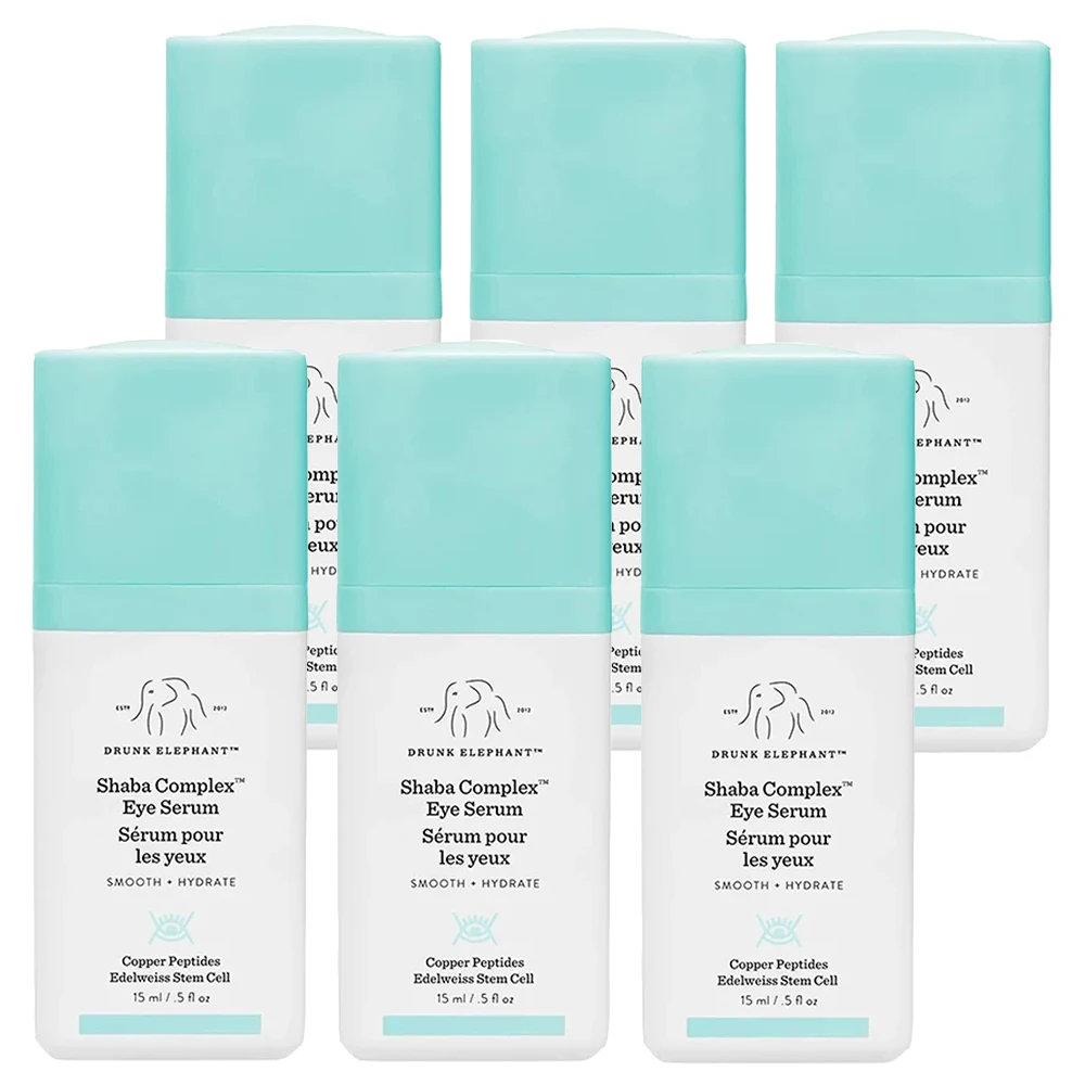 

6PCS Drunk Elephant Complex Eye Serum Remove Eye Fine Lines Eye Tail Lines Dark Circles Eye Bags Care Eye Essence 15ml